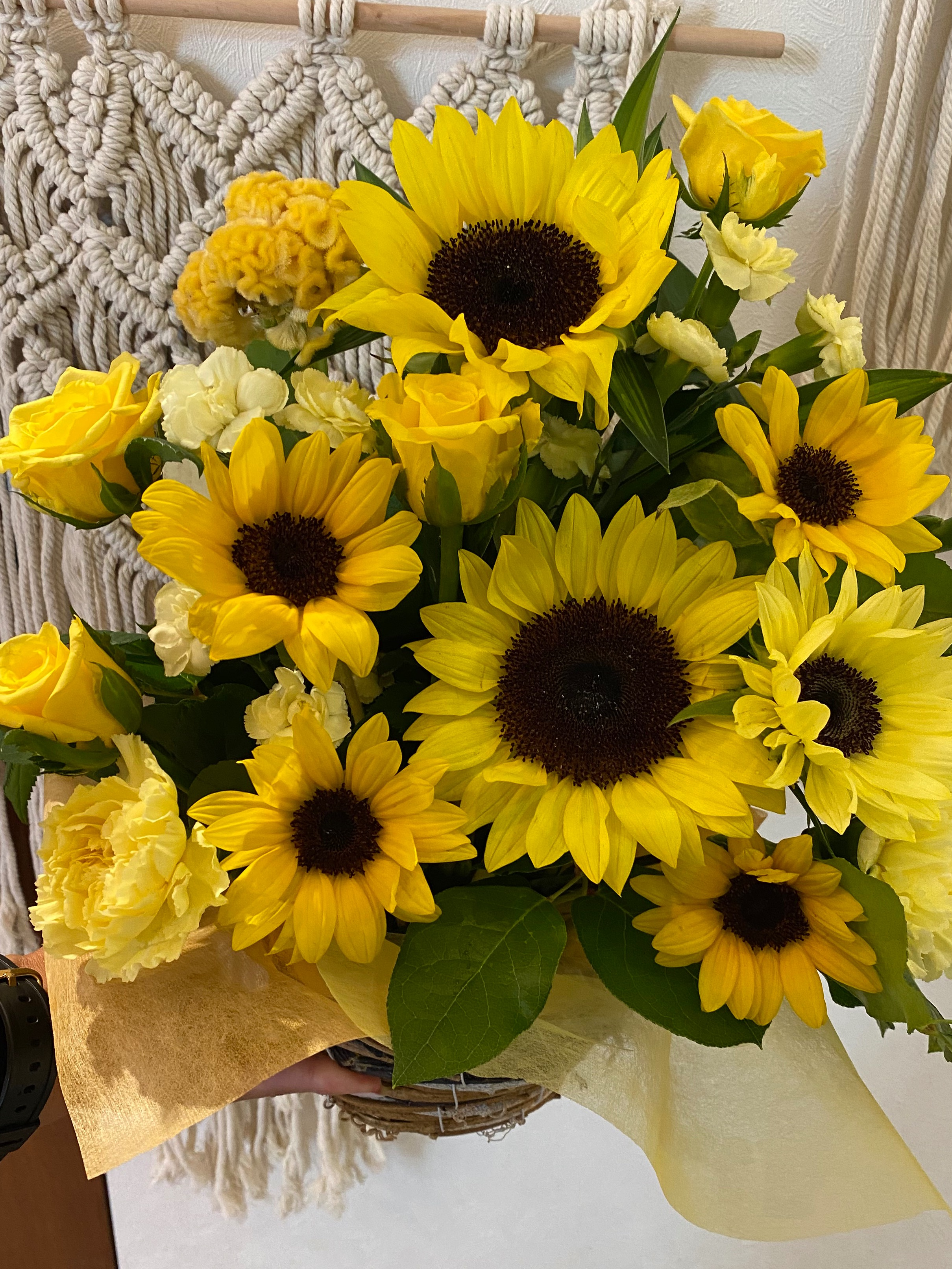 ヒマワリアレンジメント 第一花壇 ショップニュース トナリエつくばスクエア