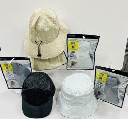 傘メーカーが作ったかぶる日傘    遮光・遮熱帽子