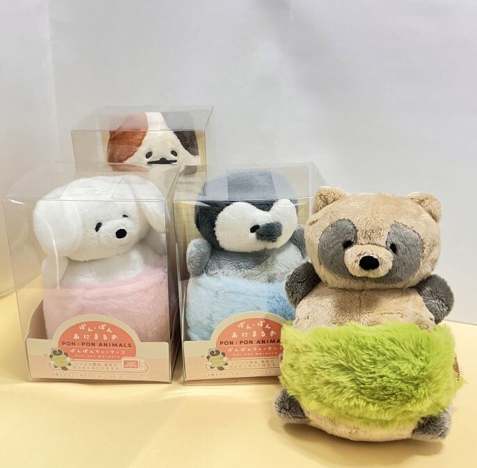 お腹をやさしく温めるぬいぐるみ    PON・PON ANIMALS ぽんぽんウォーマー