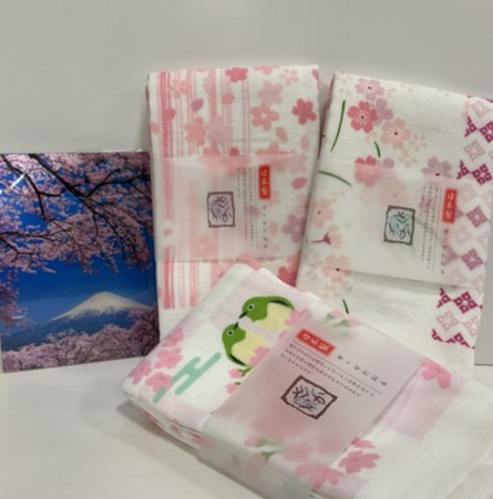 日本の春  ガーゼタオル