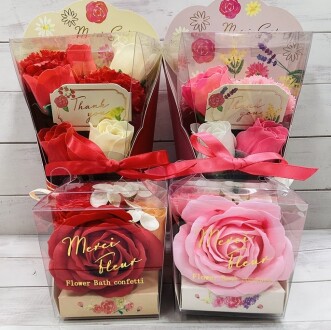 感謝を伝える、お花のバスコンフェティ