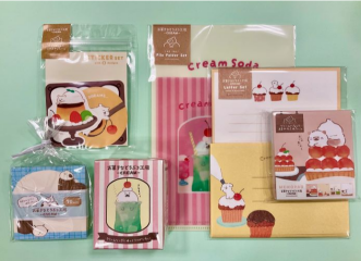 お菓子などうぶつ工房　「おいしかわいい」ステーショナリーシリーズ
