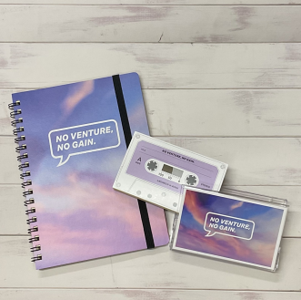 Ｂ６リングノート・カセットテープ型ノート 「ラコニックin Action・イン・アクション」